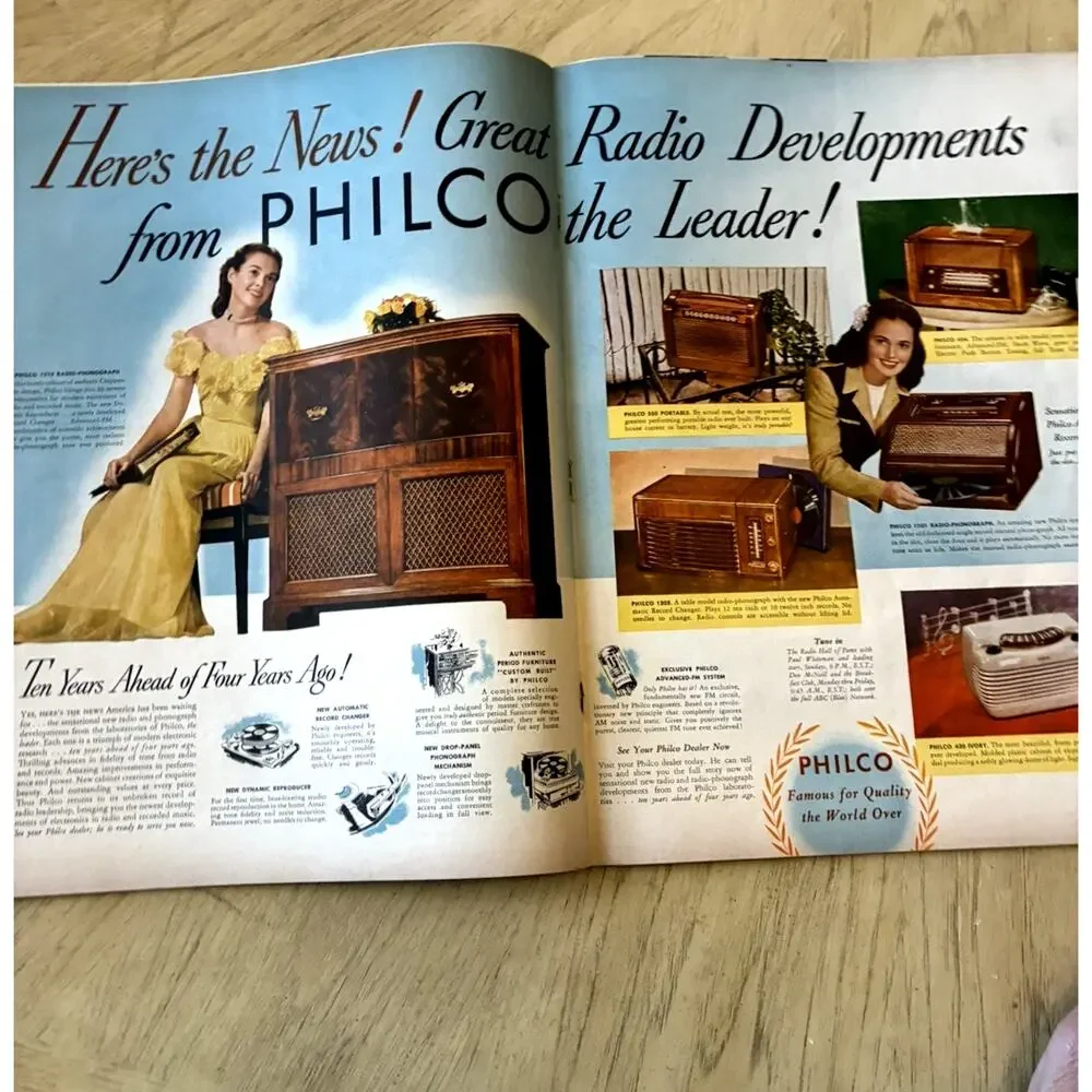 Vintage 40s LIFE Magazine Dec 17 1945 Paulette Goddard Kitty WWII Era Xmas Ads